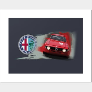 Alfa Romeo Vintage 105 series GTA Posters and Art